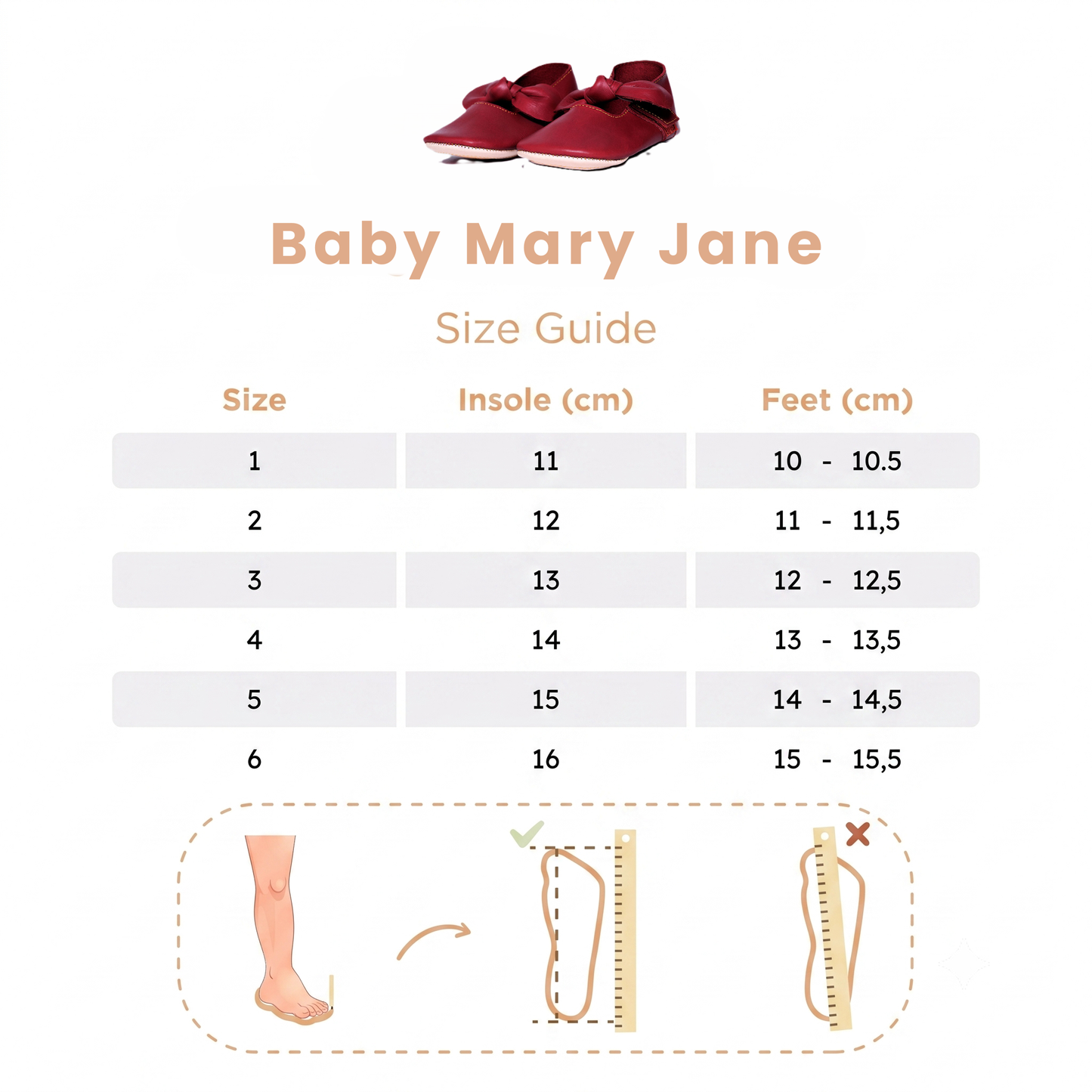 Baby Mary Jane - Caramel