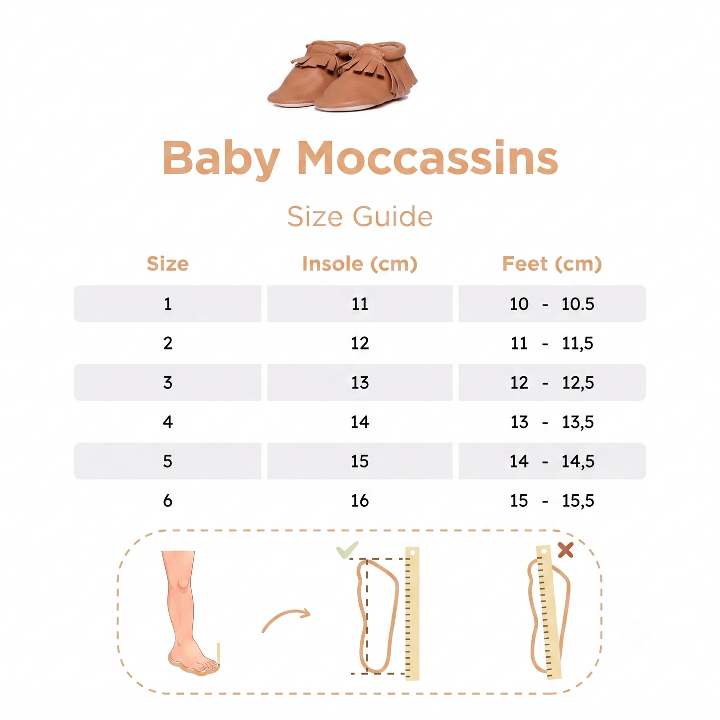 Baby Moccasins - Choco