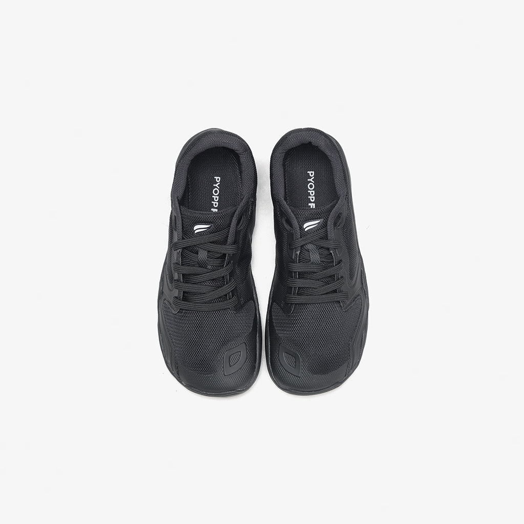 Day 02 Barefoot Sneakers - Black On Black