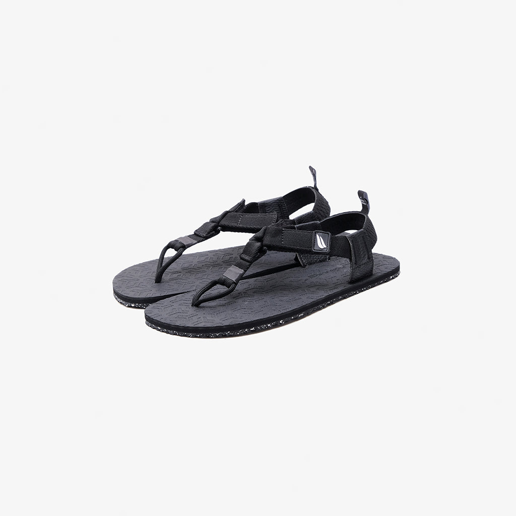 Jelajah Road Barefoot Flip Flops - Black