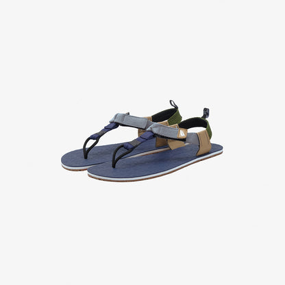 Jelajah Road Barefoot Flip Flops - Indigo Ember