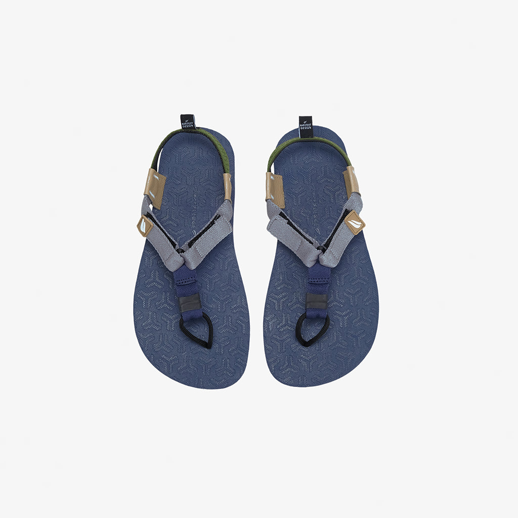 Jelajah Road Barefoot Flip Flops - Indigo Ember