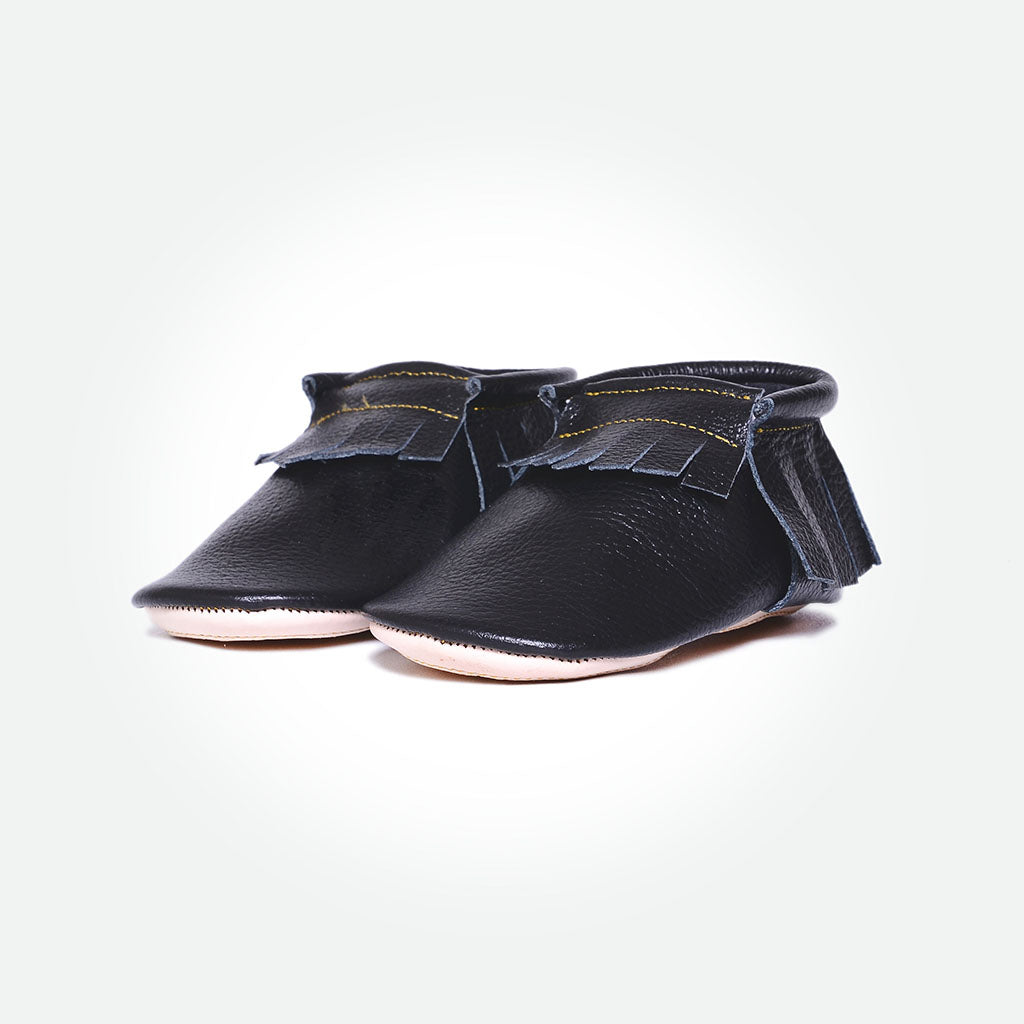 Baby Moccasins - Black