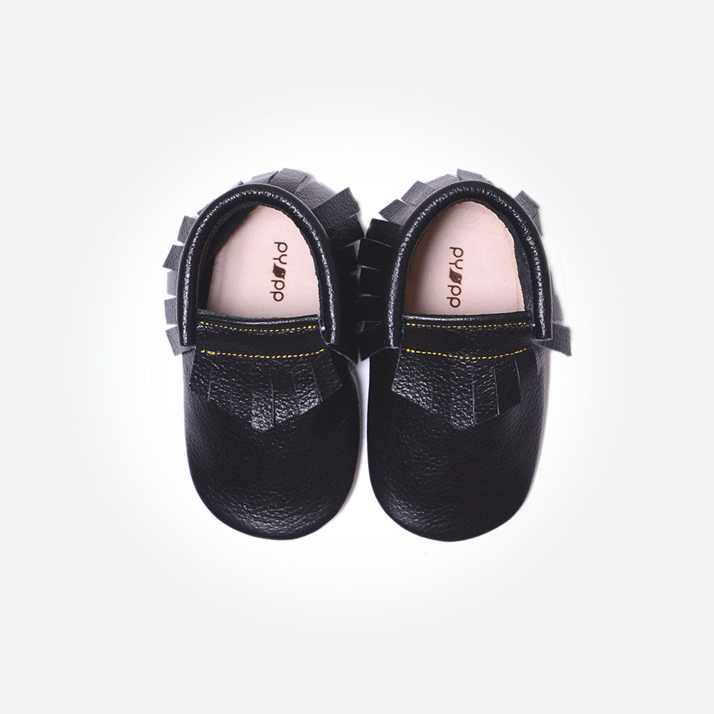 Baby Moccasins - Black
