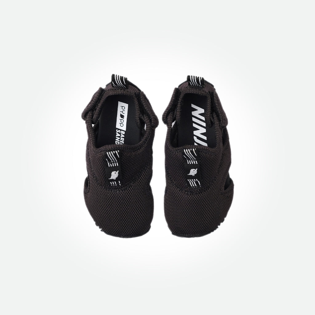 Ninja Active Barefoot Sandals 2.0 - Jet Black (Kids)