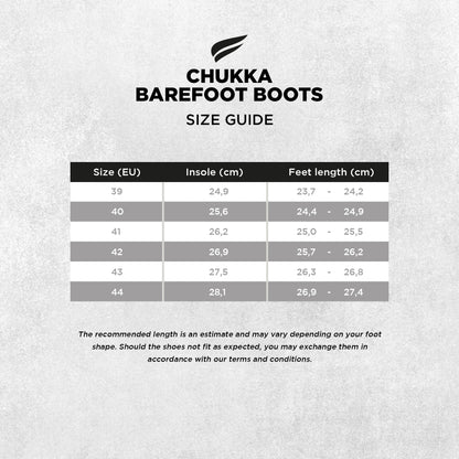 Chukka Barefoot Boots - Clay