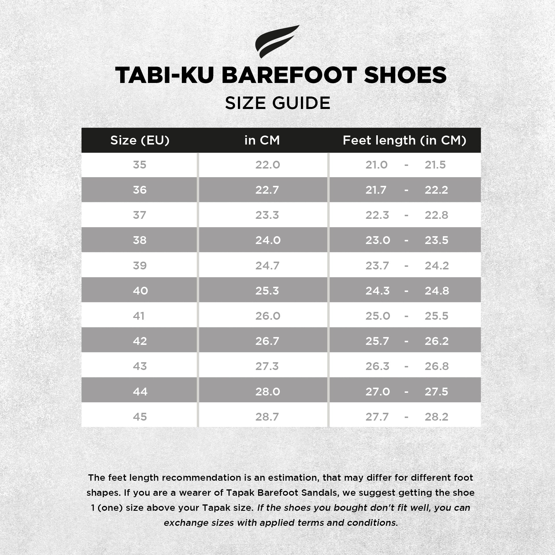 Tabi-ku Barefoot Shoes - Black