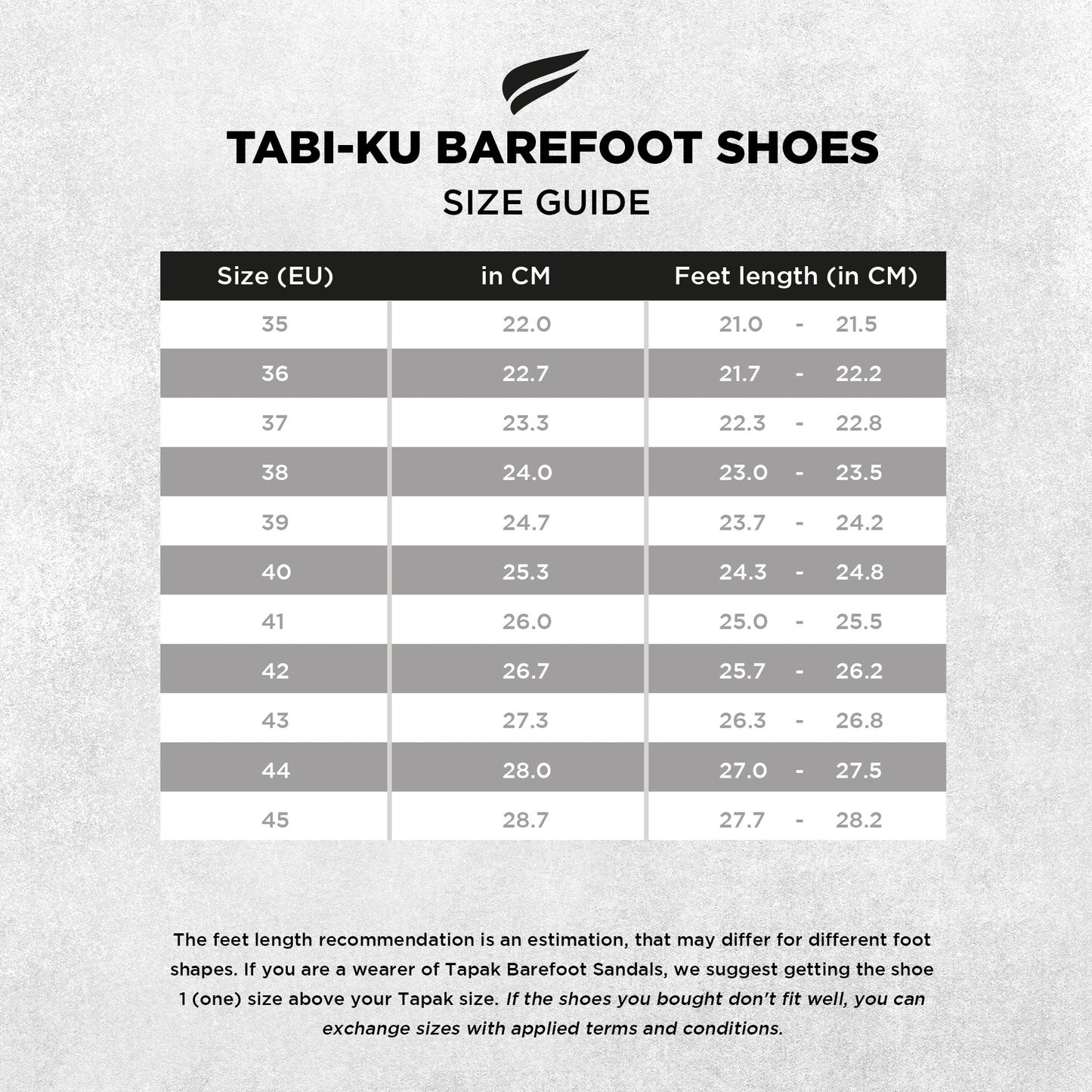 Tabi-ku Barefoot Shoes - Classic White