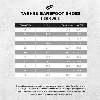 Tabi-ku Barefoot Shoes - Classic White